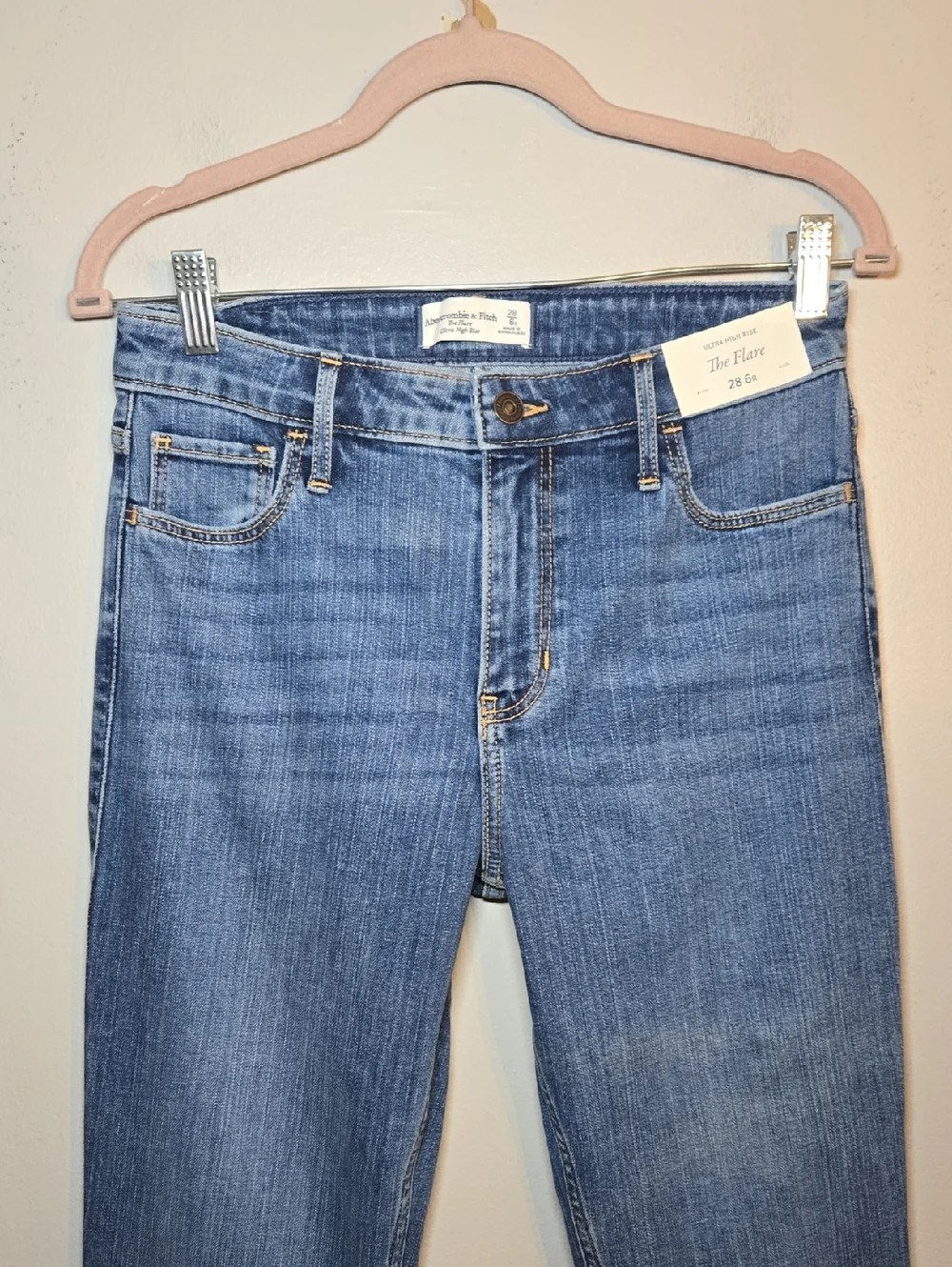 Abercrombie & Fitch The Flare Ultra High Rise Stretch Jeans NWT